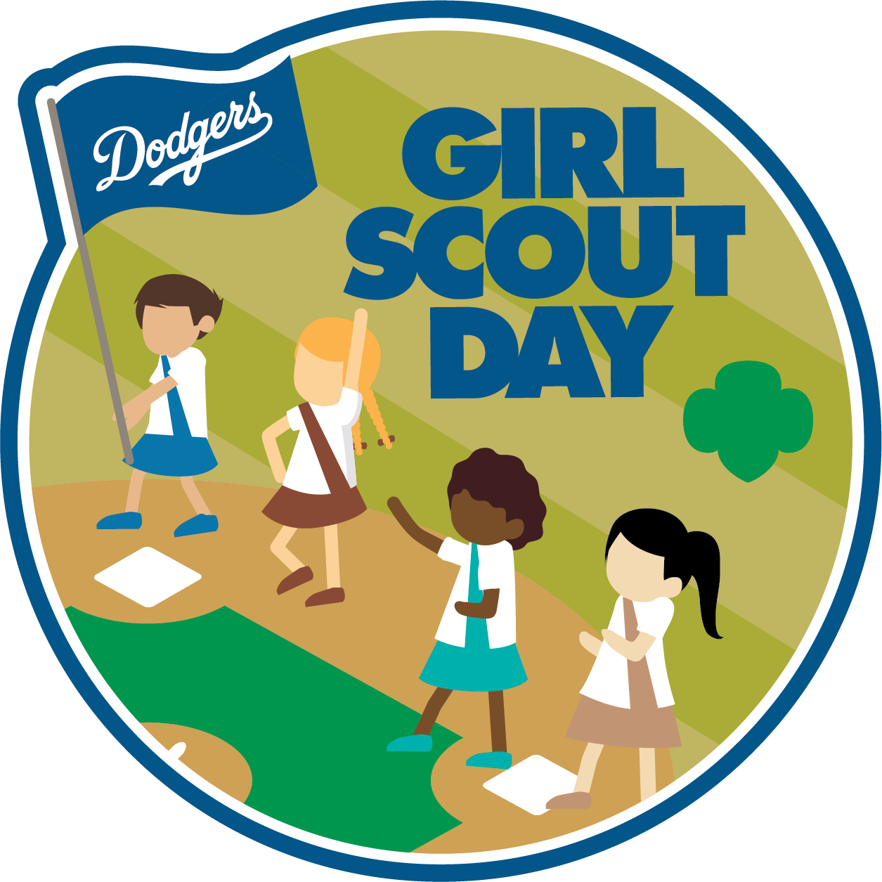A Girls Scout Day Patch Will Be Offered When The Dodgers - Los Angeles Dodgers (1255x1255)