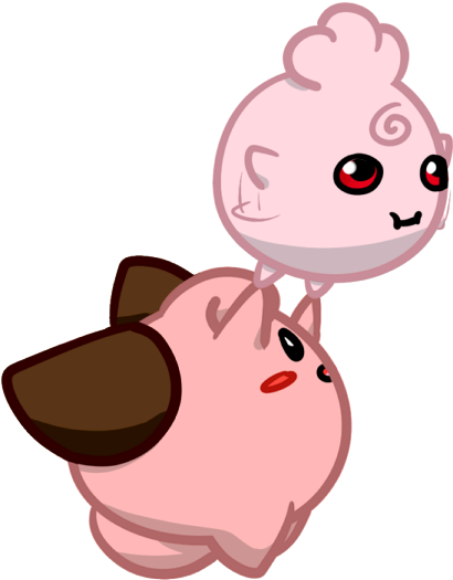 Flying Igglybuff And Cleffa By Minidragonfly - Cartoon (521x600)