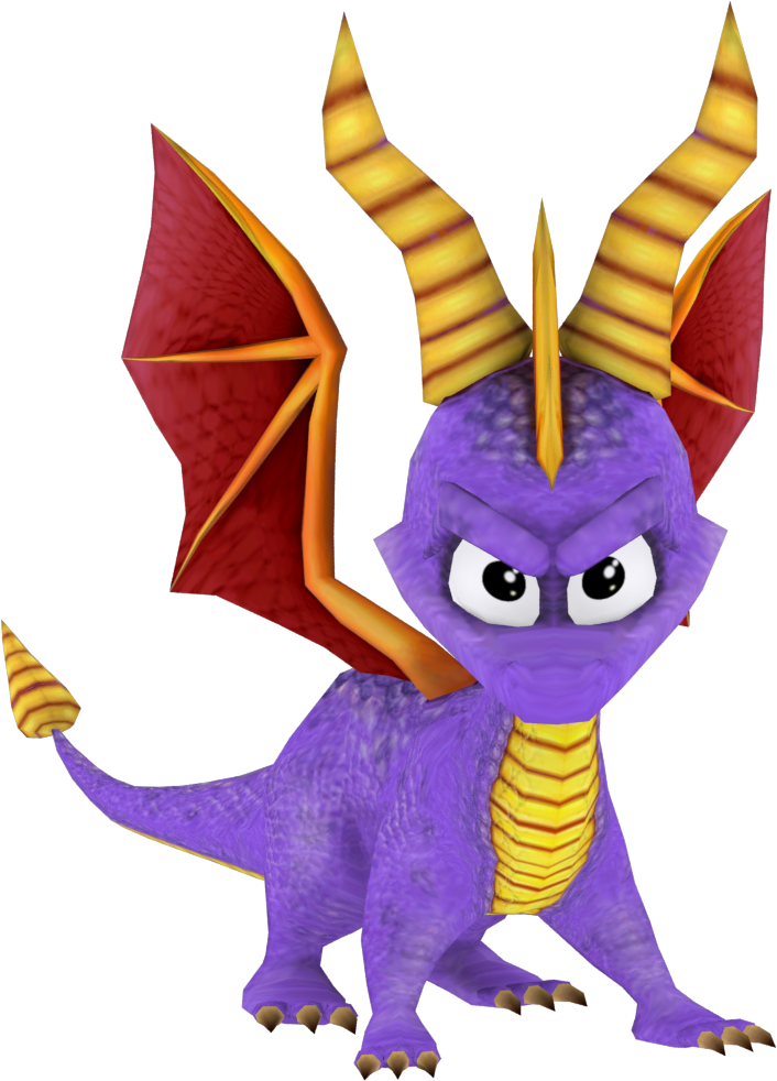 Spyro Render By Crasharki - Spyro Enter The Dragonfly Model (706x982)