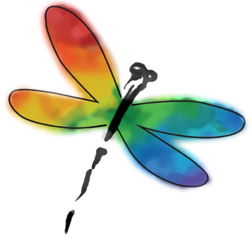 Dragonfly Color Graphic - Graphics (500x474)
