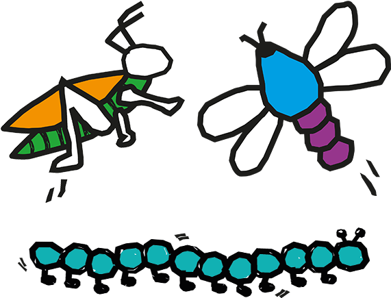 Grasshoppers, Dragonflies And Millipedes - Grasshoppers, Dragonflies And Millipedes (640x480)