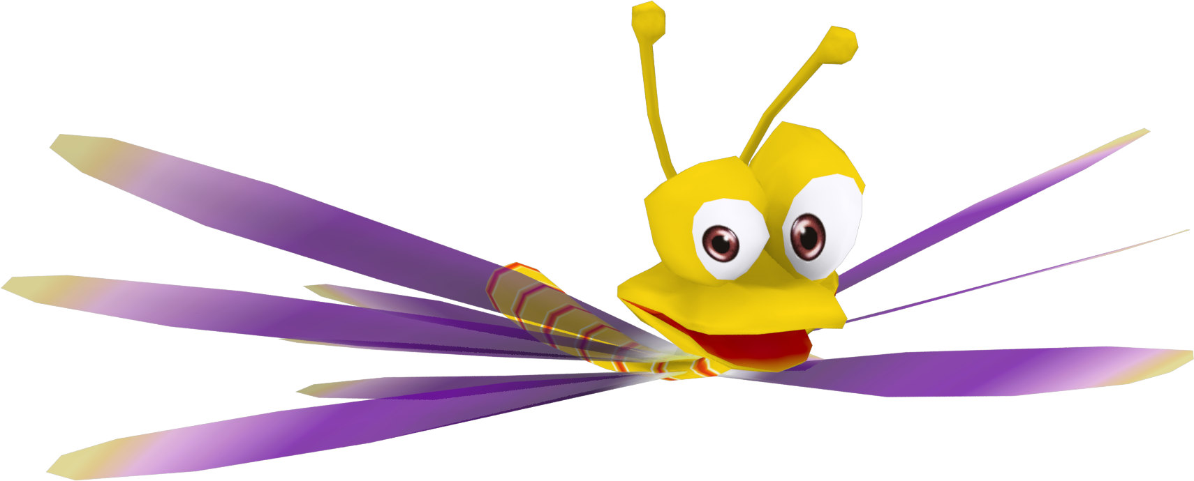 Sparx Render By Crasharki - Spyro Enter The Dragonfly Sparx (1710x690)