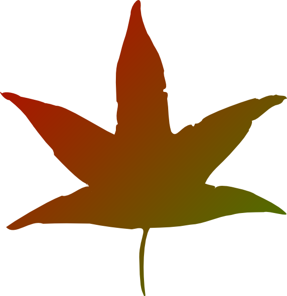 Free Red Fall Leaf Clip Art - Autumn Leaves Clip Art (582x599)