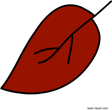 Red Fall Leaf, Cute Free Clip Art Image - Clip Art (450x450)