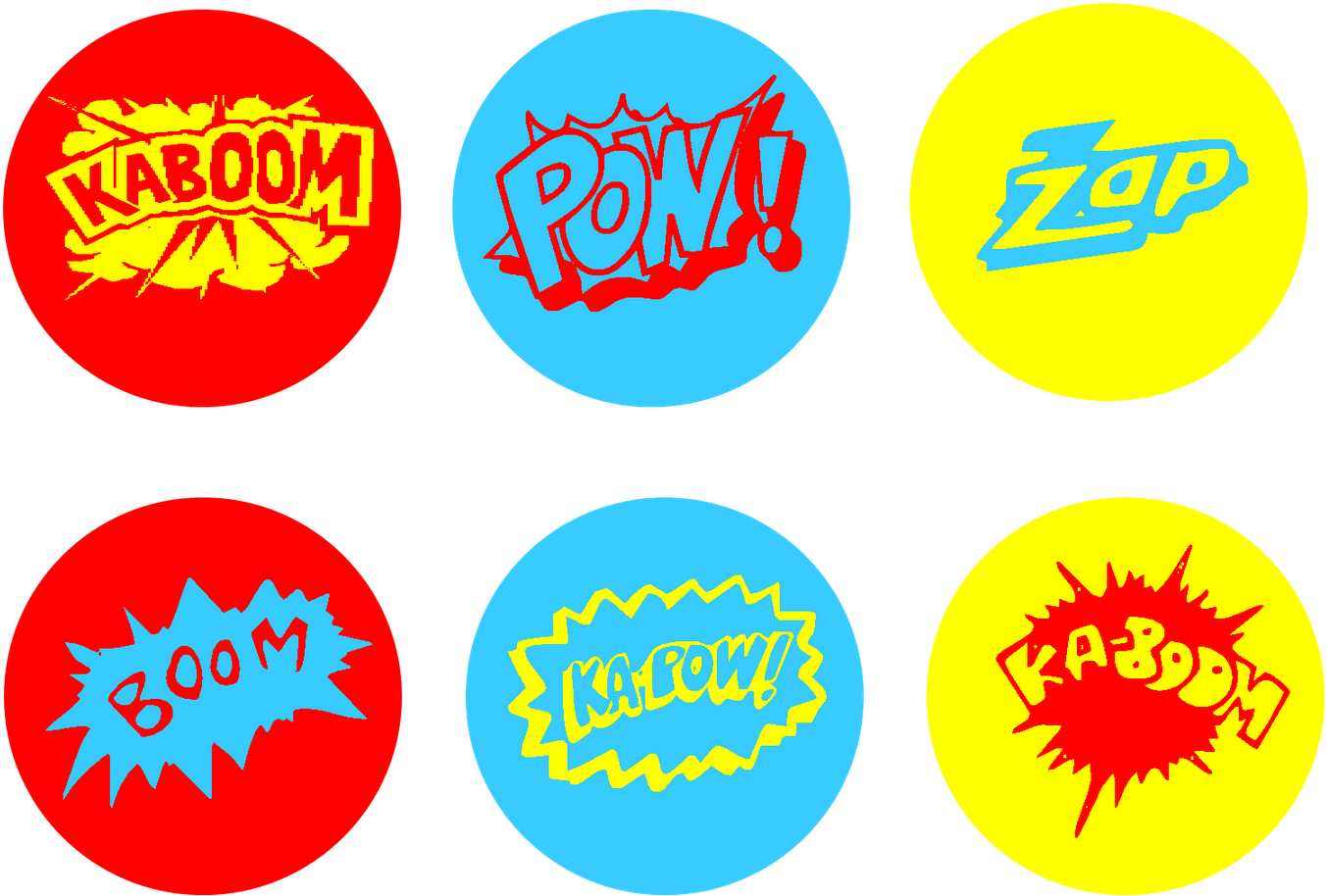 Provo City Events - Super Hero Printables Labels (1600x973)