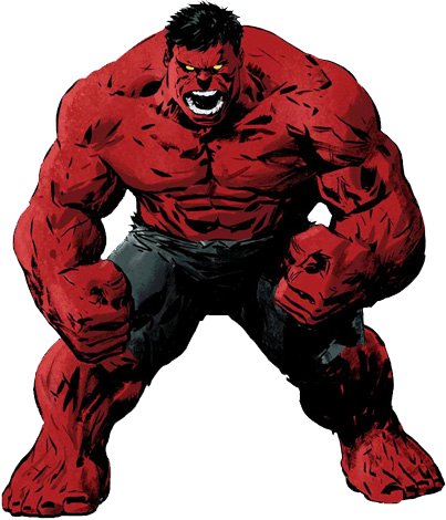 Hulk Clip Art Black And White Free Clipart Images - Red Hulk Png (403x470)
