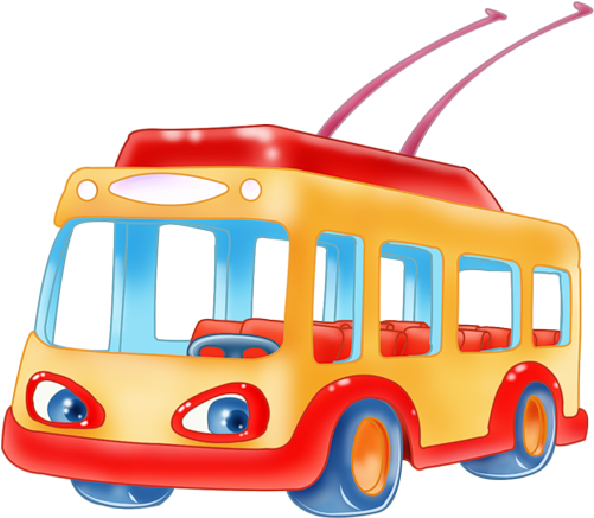 School Bus Cartoon Images - Poezii Cu Mijloace De Transport (600x600)