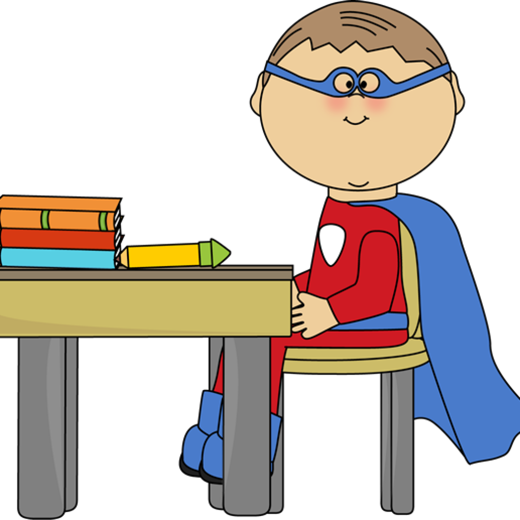 Superhero Kids Clipart Superhero Clip Art Superhero - Superhero At School (1024x1024)