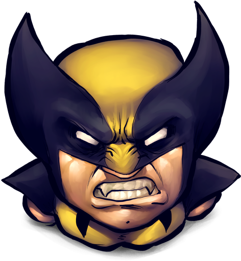 Angry Wolverine Icon, Png Clipart Image - Coque Samsung J7 2017 Marvel Wolverine Avenger Comic (512x512)