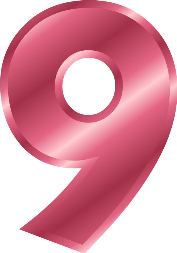 Number - Number 9 Clipart (600x859)