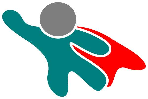 Super Hero Red Cape Clip Art - Superhero (600x401)