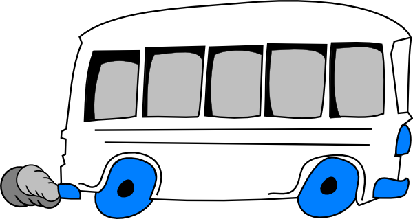 Bus Black And White School Bus Clipart Black And White - White School Bus Clipart (600x319)