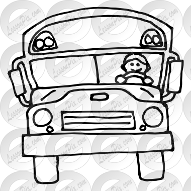 Bus Outline - School (380x380)