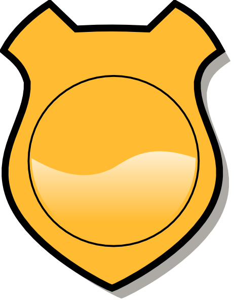 Strength Blank Clip Art - Security Badge Clip Art (462x596)