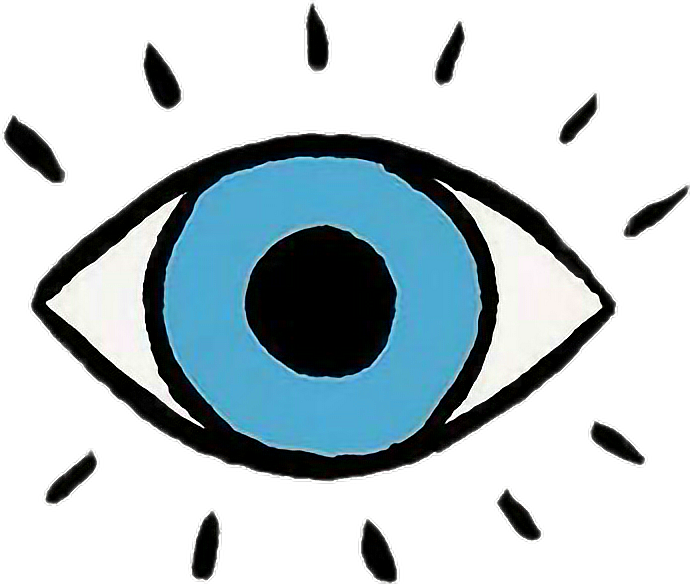 Tumblr Eye Love - Eye Sticker (690x584)