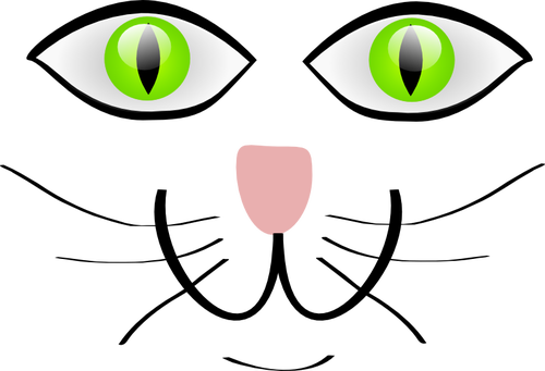 Green Eyes Clipart Cat Eye - Cat Eyes Clipart (500x341)