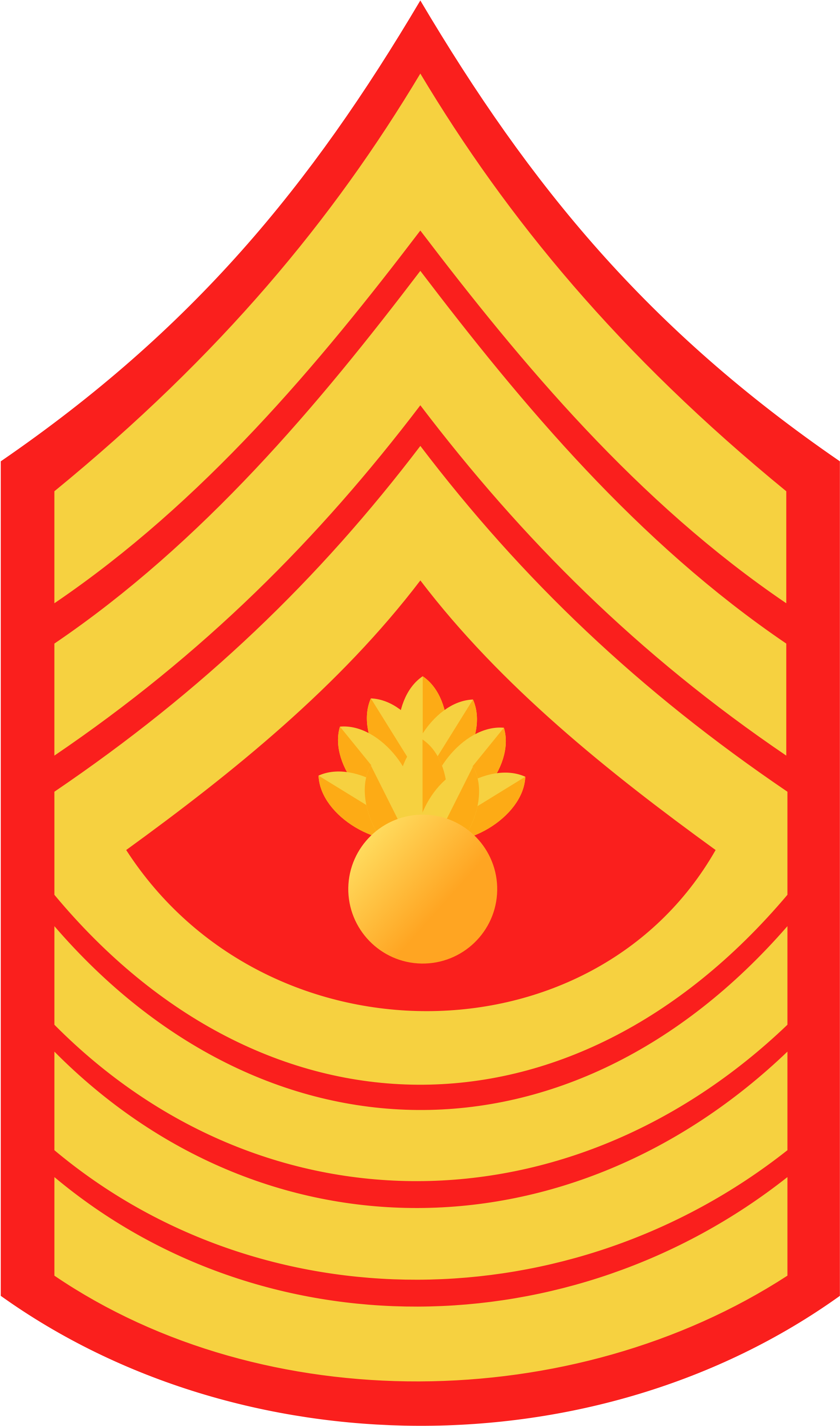 How To Draw A Police Badge 17, Buy Clip Art - Sergeant Major Of The Marine Corps Rank (2000x3379)