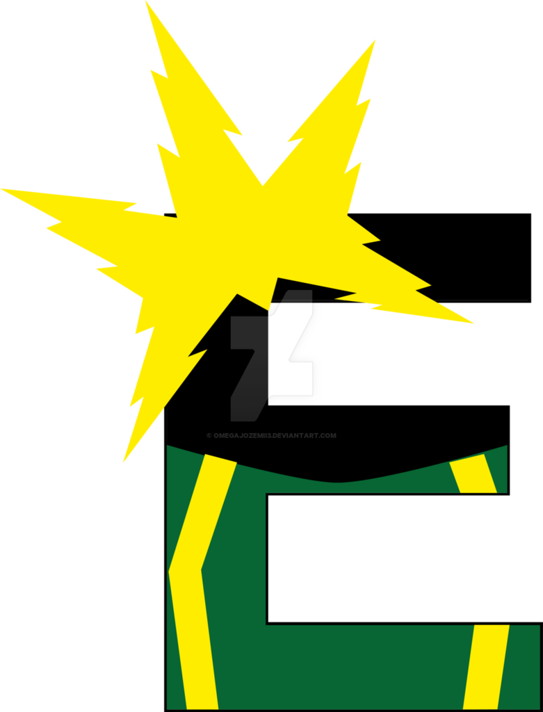 E By Omegajozemii3 - Electro Superhero Logo (781x1024)