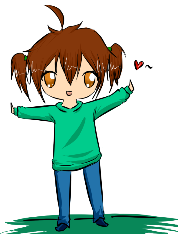 Chibi Cute Girl By Chumcati - Drawing (650x800)