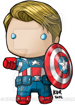 Ironman Mkvii/tony Stark Chibi Fanart The Rest Of The - Capitan America Chibi Png (400x338)