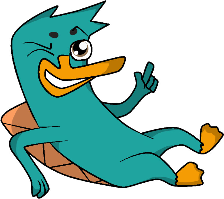 Peirry The Platypus By Mishti14 On Clipart Library - Perry The Platypus Black And White Clipart (900x797)