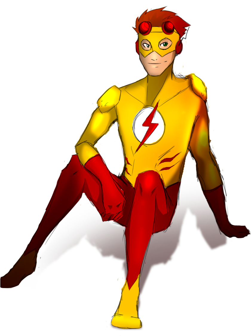 Kid Flash By Diligit-miseria - Kid Flash Png (900x1150)
