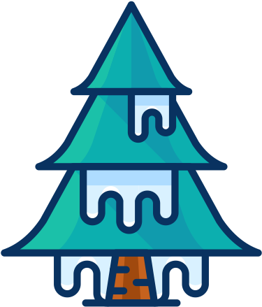 Tree, Snow, Winter, Ice, Cold, Forest Icon - Snow Forest Icon (512x512)