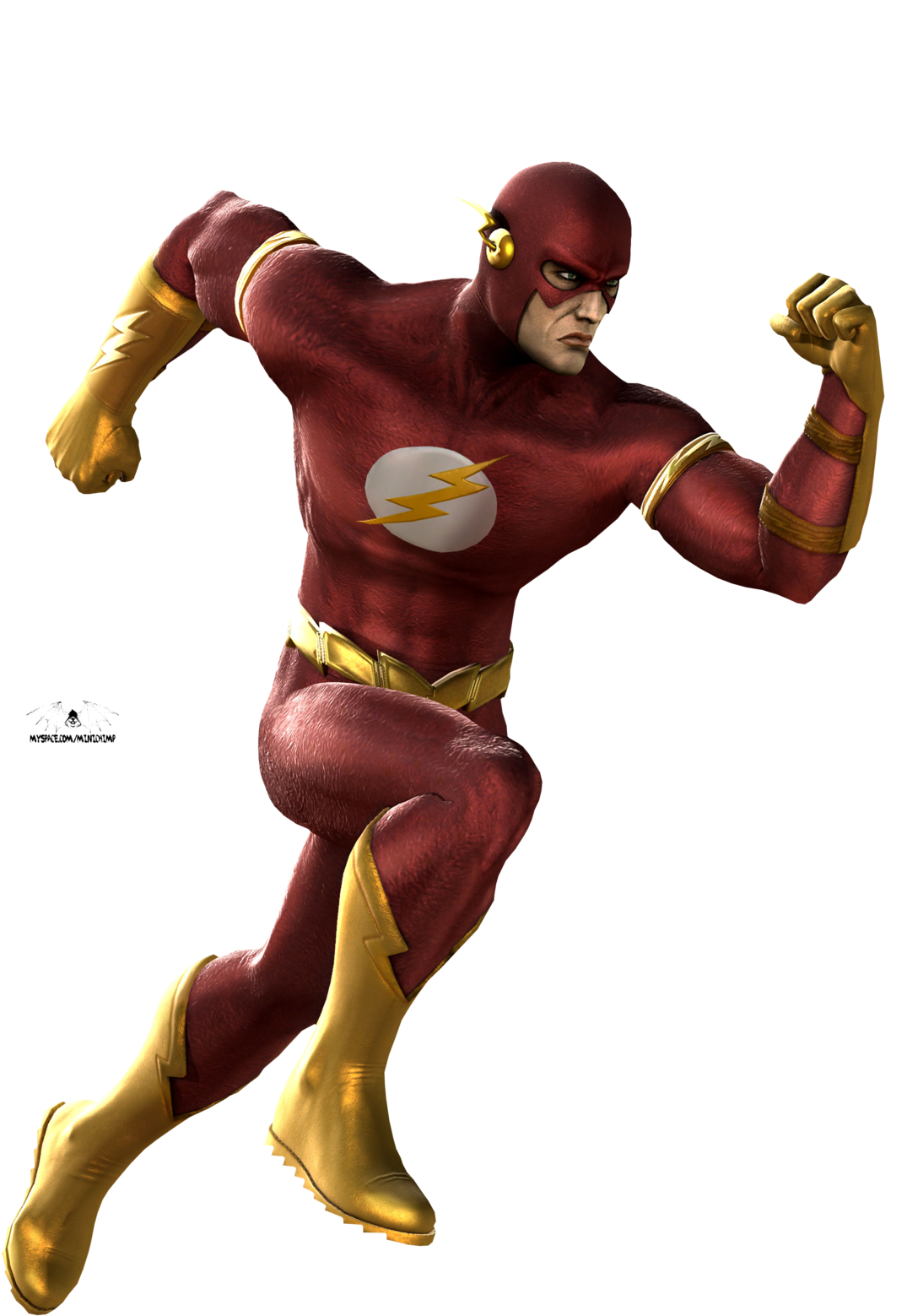 Flash Superhero Clip Art - Flash Mortal Kombat Vs Dc Universe (1287x1608)