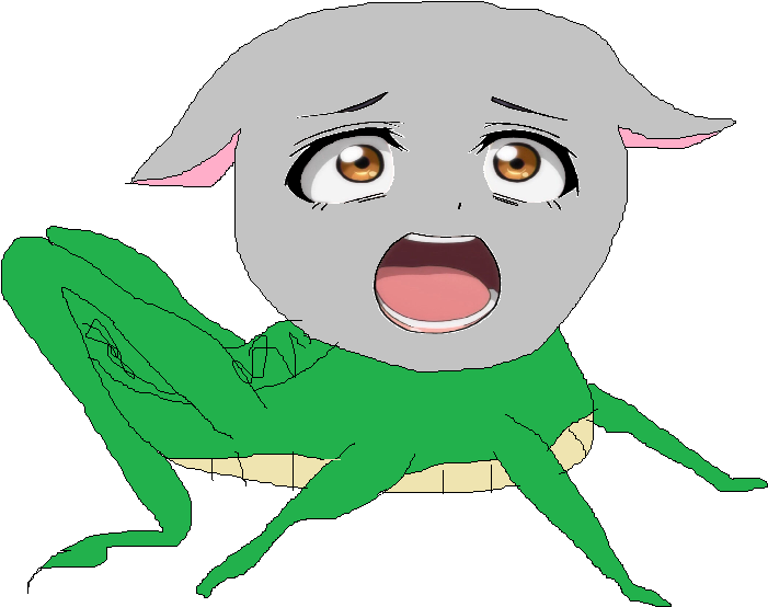 Cute Anime Catgrasshopper Girl By Wayuyuke - Anime Cute Transparent Cat (900x715)
