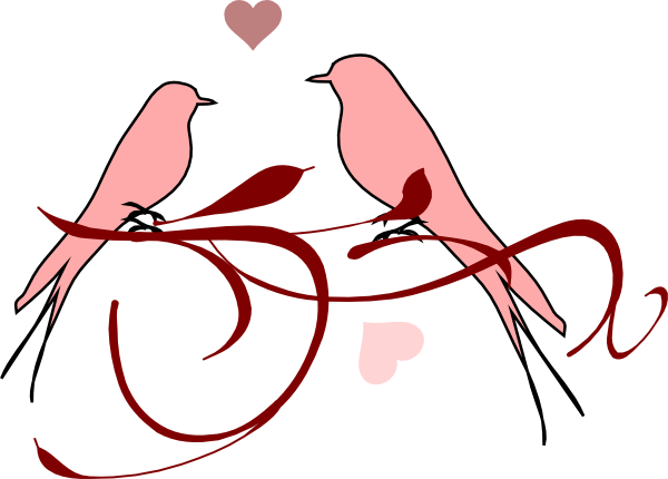 Love Birds Clip Art At Clker - Clip Art Love Birds (600x430)