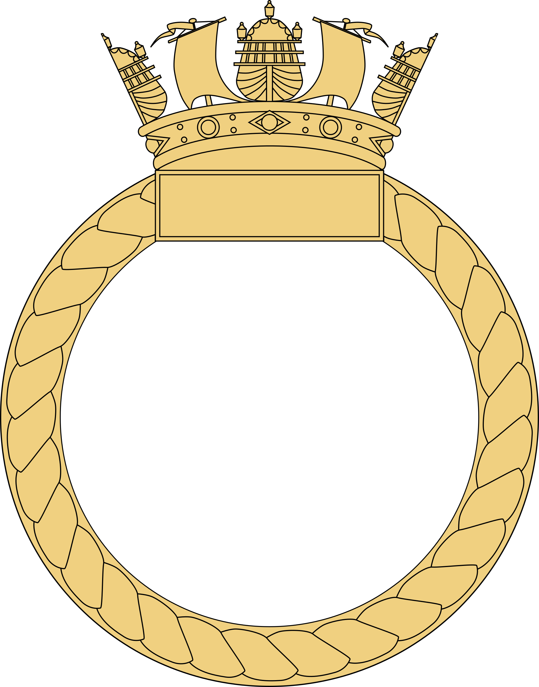 Badge - Blank Royal Navy Crest (1885x2400)