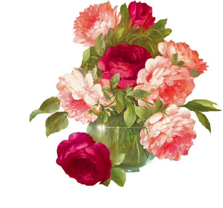 Victorian Die Cut - Art Print: Festive Bouquet Art Print By Fasani : 12x12in (850x850)