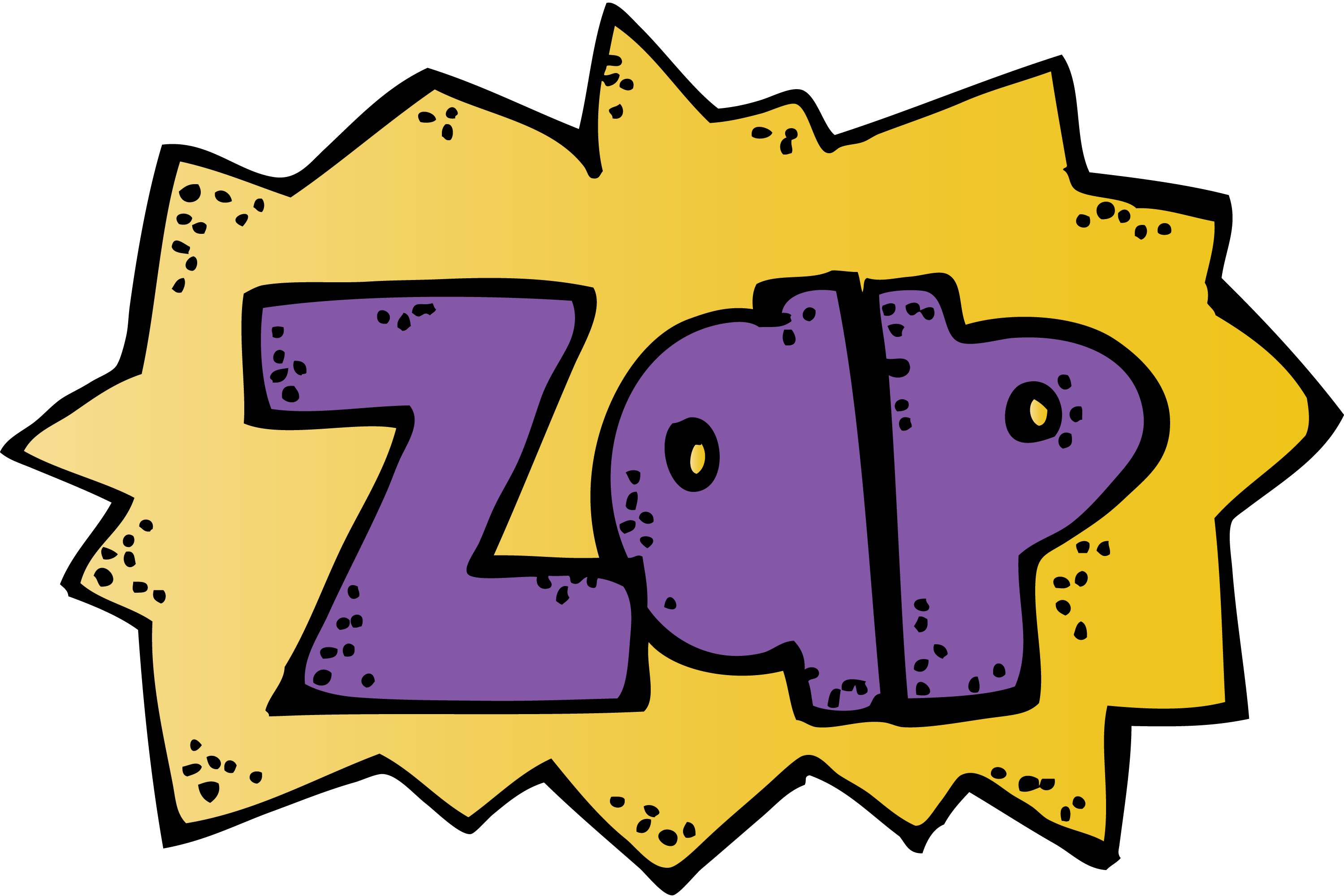 Zap Word Bubble - Melonheadz Superheroes Png (2999x2000)