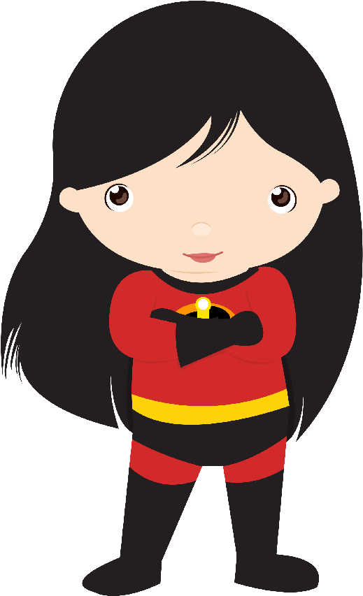 Super Heróis - Minus - Super Heroinas Cute Png (587x900)
