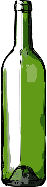 Wine Bottle Vector 10, Buy Clip Art - Glass Bottle (360x720)