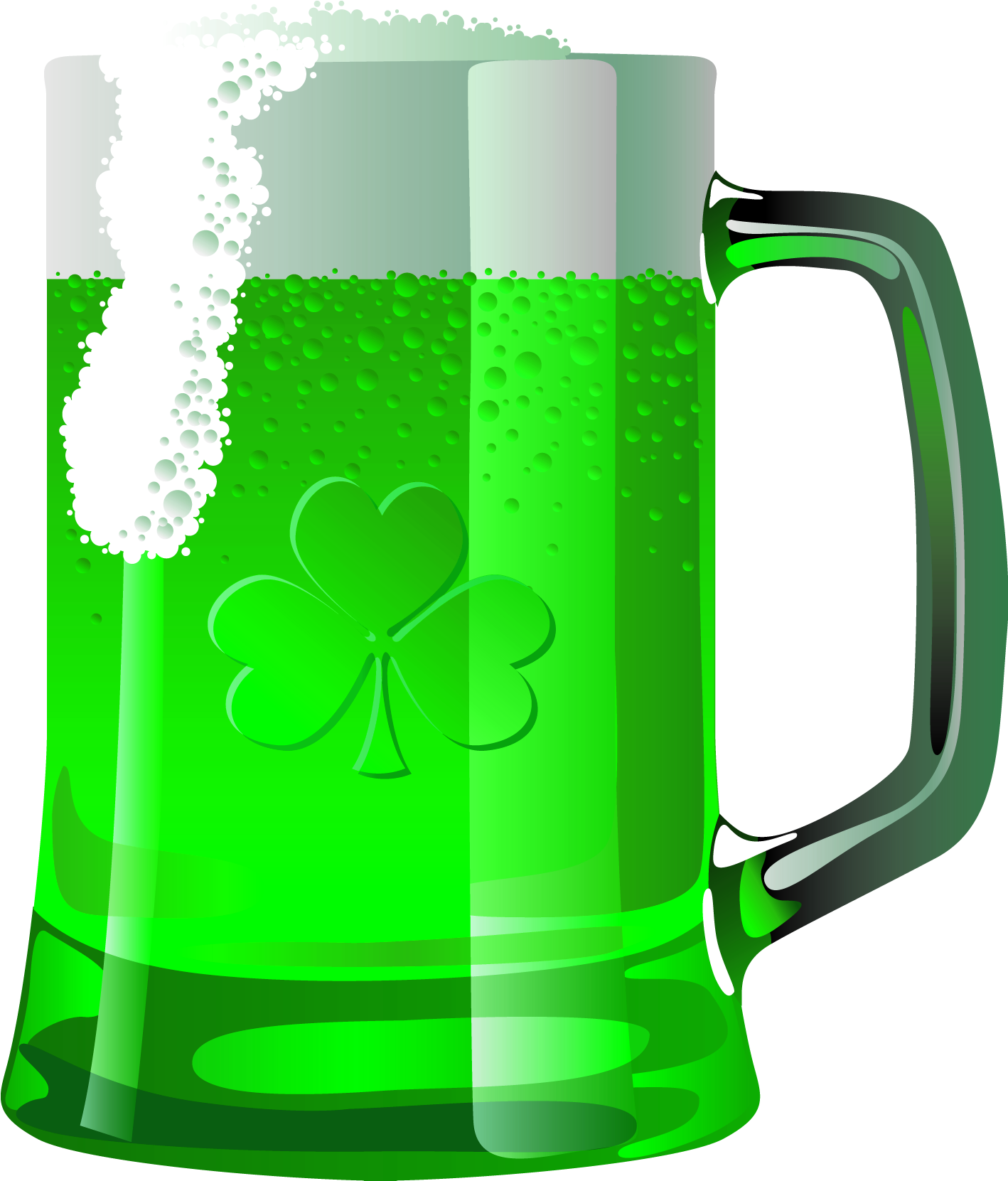 Transparent Saint Patrick Green Beer Png Picture - Beer (1499x1724)