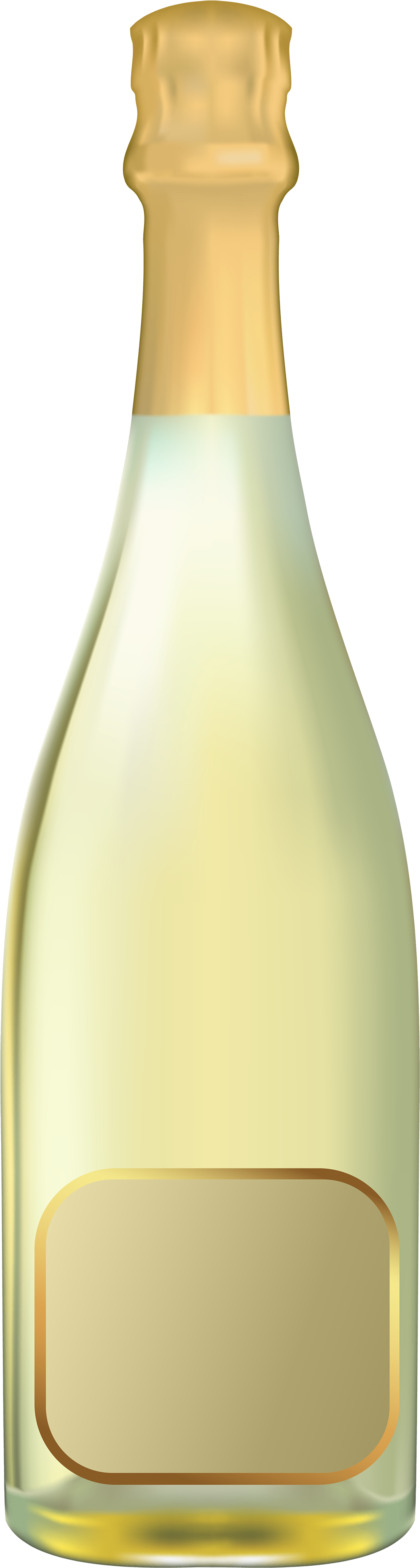 Wine Clipart Champagne Bottle - Champagne Bottle Clipart Png (1192x4000)