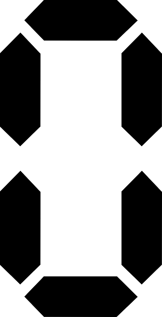 Zero Clipart - Seven Segment (328x640)