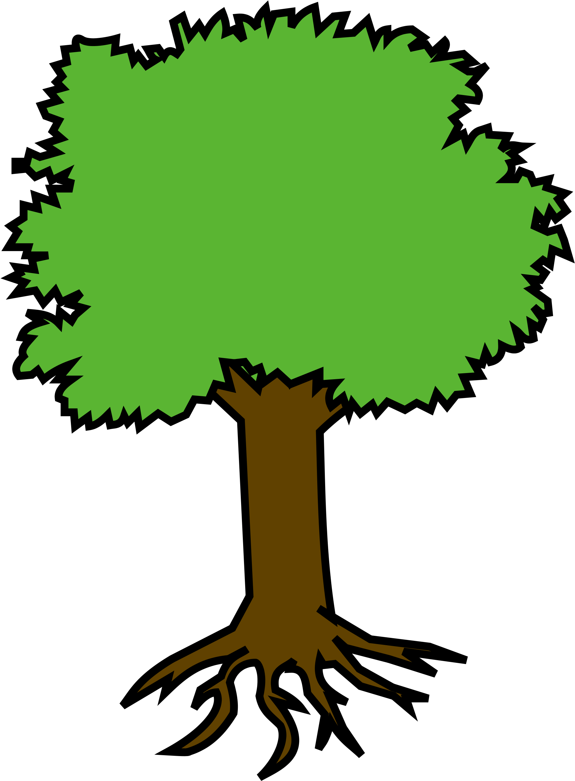 Apple Tree Cartoon 10, Buy Clip Art - Arbre .svg (2000x2711)