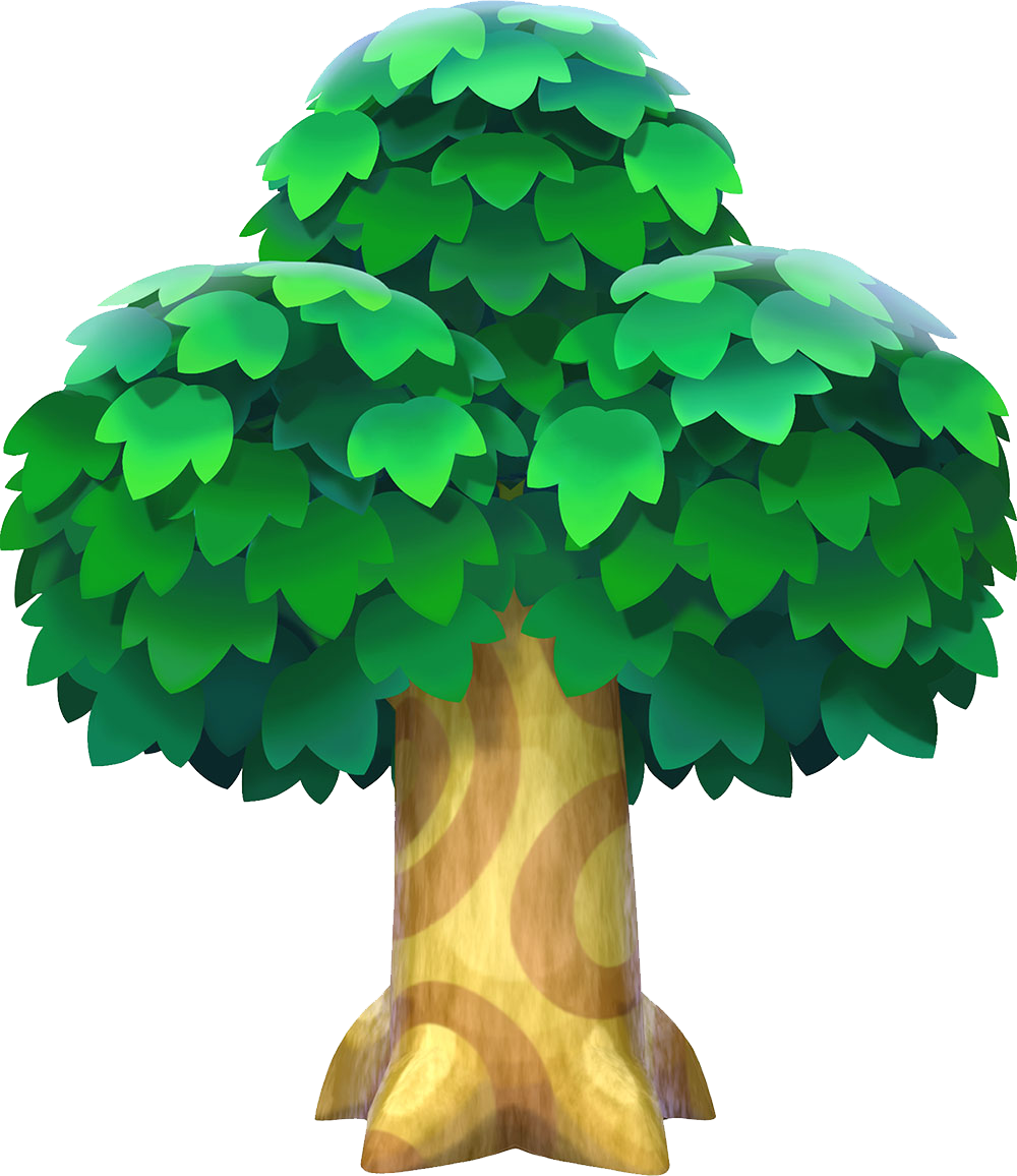 Type, Tree - Animal Crossing Tree Sprite (1000x1156)