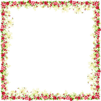 Flower And Butterfly Border Design Images Png Images - Flower Frame Png (400x400)