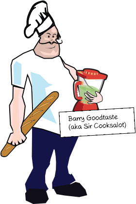 Barry Goodtaste - Cartoon (393x417)