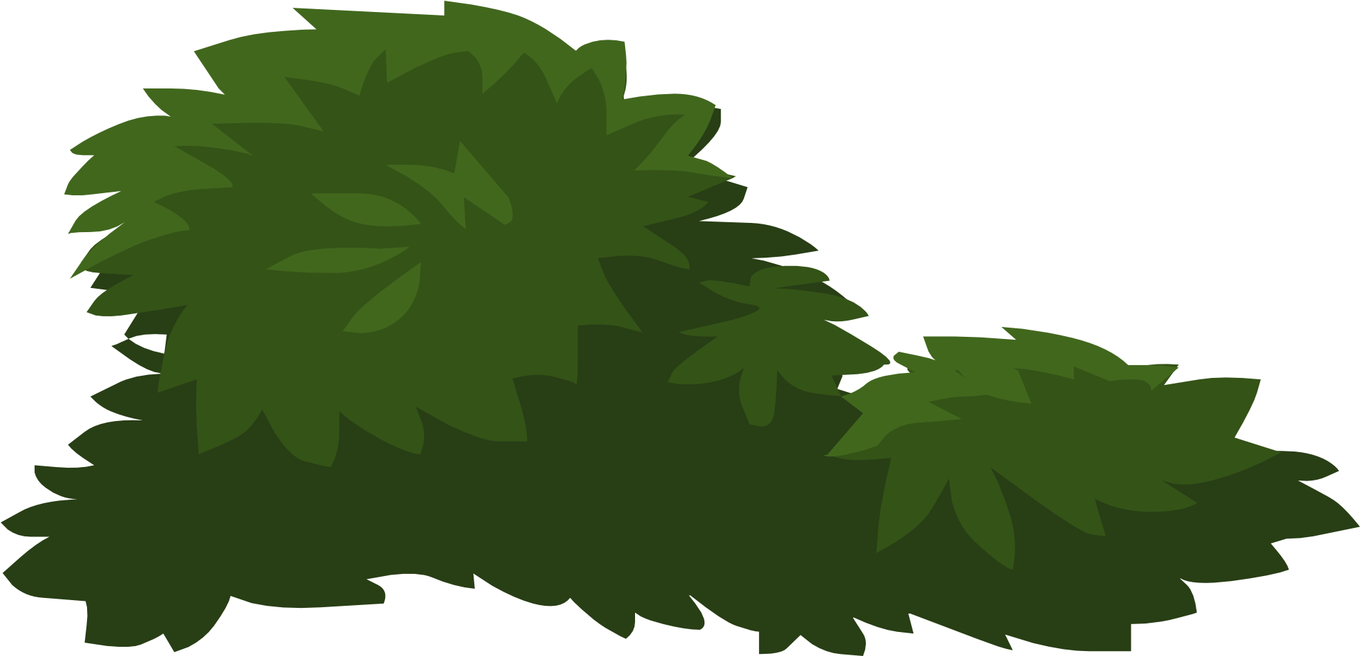 Shrub Clip Art - Green (1920x960)