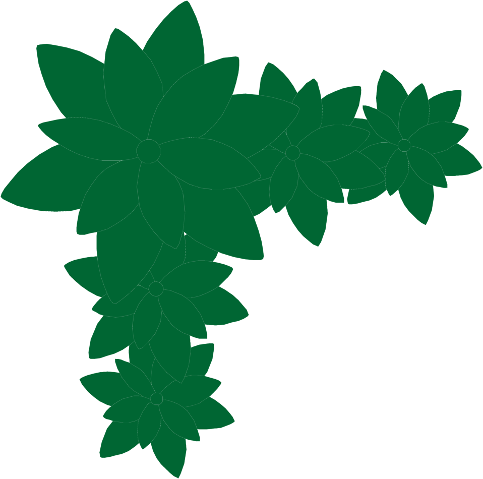 Corner Upper Left - Corner Frame Green Clipart (958x950)