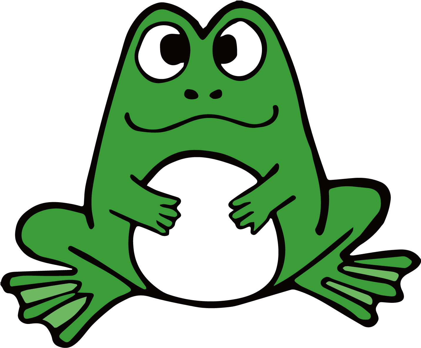 Amphibian Frog Cartoon - กบ การ์ตูน น่า รัก (1500x1501)
