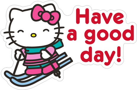 Sticker 20 From Collection «hello Kitty Winter Holiday» - Room Mates Hello Kitty Removable Decals (490x317)
