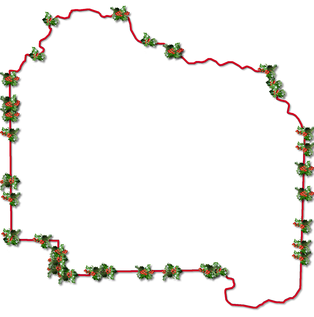 Inner Drop Shadow, And Randomly Placed Holly Leaves - Alachua (1016x1024)