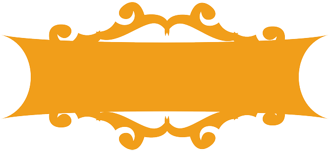 Fancy, Design, Orange, Banner, Blank, Decoration - Decorative Banner Transparent Png (640x320)