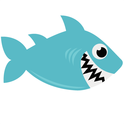 Cute Shark Clipart - Transparent Background Shark Clipart (432x432)