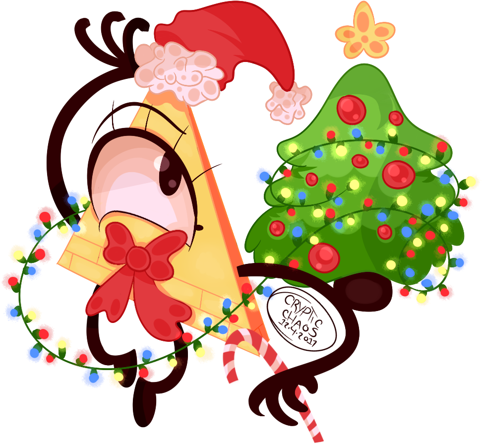 Holiday Bill Cipher~ By Xxcryptic-chaosxx - Cartoon (1000x1000)